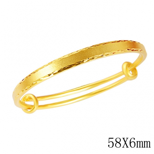 BC Wholesale 24K Gold Jewelry Women's Bangles Cheap Jewelry Alluvial Gold Jewelry Bangles NO.#CJ4BCI002588