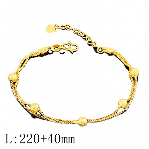 BC Wholesale 24K Gold Jewelry Women's Bracelets Cheap Jewelry Alluvial Gold Jewelry Bracelets NO.#CJ4BS222
