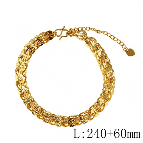 BC Wholesale 24K Gold Jewelry Women's Bracelets Cheap Jewelry Alluvial Gold Jewelry Bracelets NO.#CJ4BD00015