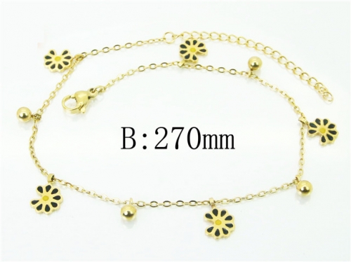 BC Wholesale Anklets Jewelry Stainless Steel 316L Anklets NO.#BC43B0160MX
