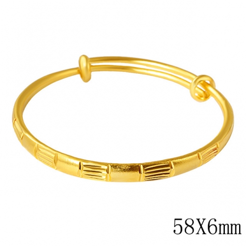BC Wholesale 24K Gold Jewelry Women's Bangles Cheap Jewelry Alluvial Gold Jewelry Bangles NO.#CJ4BP85456513132