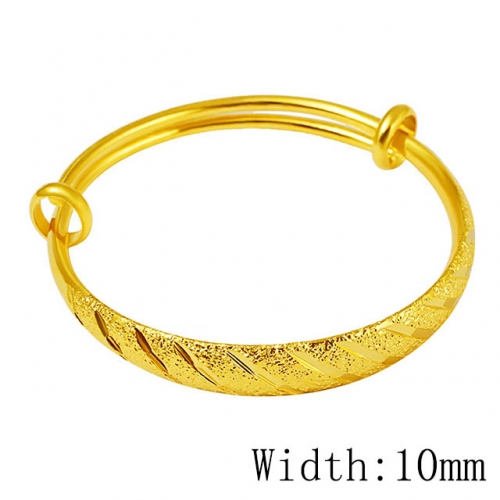 BC Wholesale 24K Gold Jewelry Women's Bangles Cheap Jewelry Alluvial Gold Jewelry Bangles NO.#CJ4BA002588