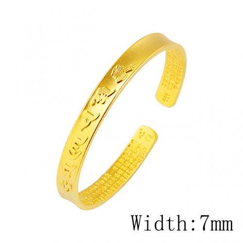 BC Wholesale 24K Gold Jewelry Women's Bangles Cheap Jewelry Alluvial Gold Jewelry Bangles NO.#CJ4BAD002588