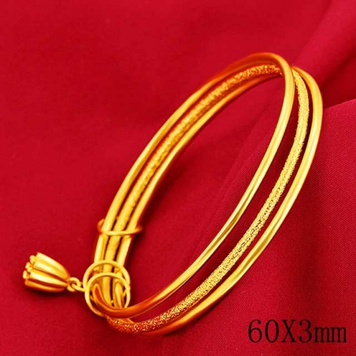 BC Wholesale 24K Gold Jewelry Women's Bangles Cheap Jewelry Alluvial Gold Jewelry Bangles NO.#CJ4BD85456513132