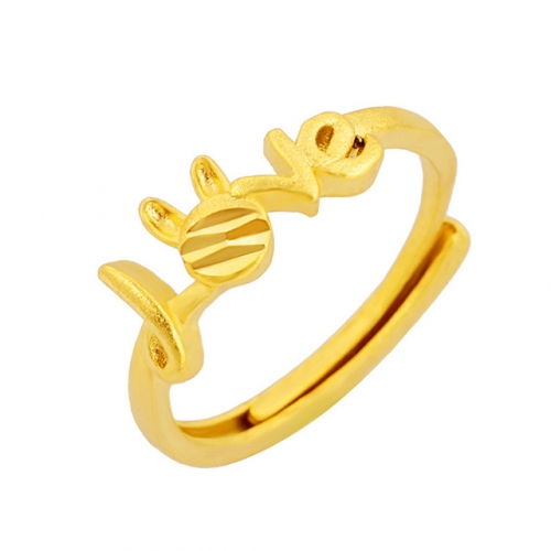 BC Wholesale 24K Gold Jewelry Women's Rings Cheap Jewelry Alluvial Gold Rings Jewelry Open Rings NO.#CJ4ROP025158