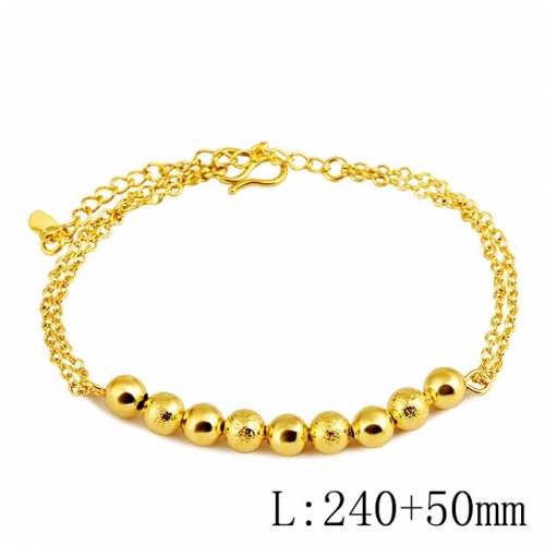 BC Wholesale 24K Gold Jewelry Women's Bracelets Cheap Jewelry Alluvial Gold Jewelry Bracelets NO.#CJ4BDG222