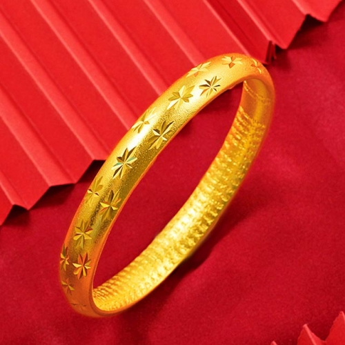 BC Wholesale 24K Gold Jewelry Women's Bangles Cheap Jewelry Alluvial Gold Jewelry Bangles NO.#CJ4BAV002588