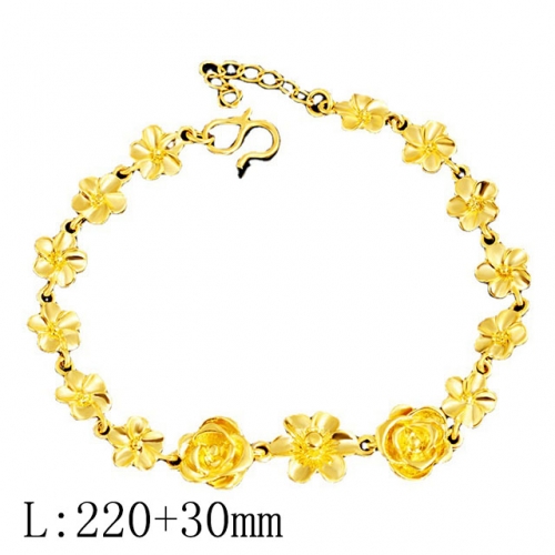 BC Wholesale 24K Gold Jewelry Women's Bracelets Cheap Jewelry Alluvial Gold Jewelry Bracelets NO.#CJ4BR222