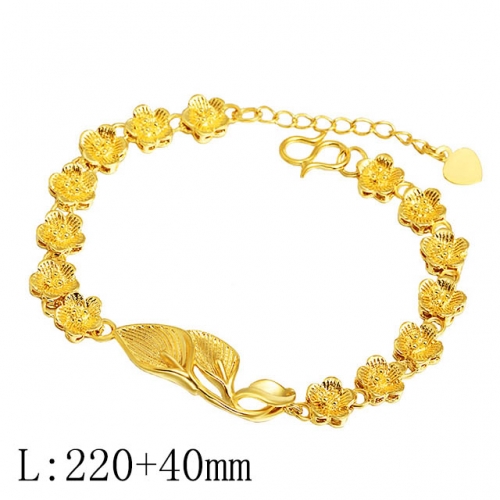 BC Wholesale 24K Gold Jewelry Women's Bracelets Cheap Jewelry Alluvial Gold Jewelry Bracelets NO.#CJ4BO222
