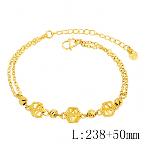 BC Wholesale 24K Gold Jewelry Women's Bracelets Cheap Jewelry Alluvial Gold Jewelry Bracelets NO.#CJ4BAU222