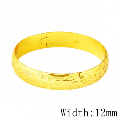 BC Wholesale 24K Gold Jewelry Women's Bangles Cheap Jewelry Alluvial Gold Jewelry Bangles NO.#CJ4BAU002588