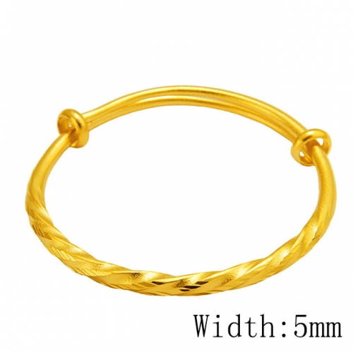 BC Wholesale 24K Gold Jewelry Women's Bangles Cheap Jewelry Alluvial Gold Jewelry Bangles NO.#CJ4BAT002588