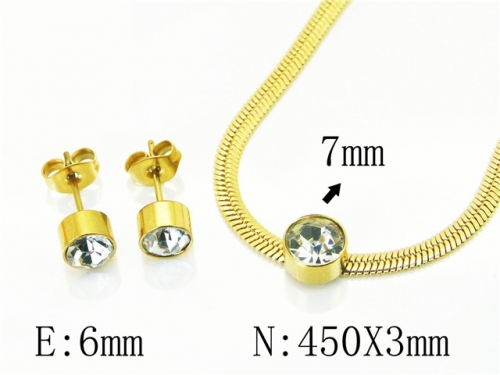 BC Wholesale Fashion Jewelry Sets Stainless Steel 316L Jewelry Sets NO.#BC87S0576KW