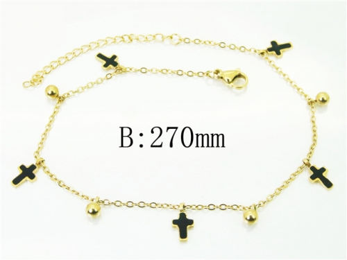 BC Wholesale Anklets Jewelry Stainless Steel 316L Anklets NO.#BC43B0143MB