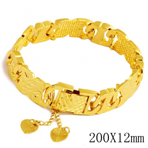 BC Wholesale 24K Gold Jewelry Women's Bracelets Cheap Jewelry Alluvial Gold Jewelry Bracelets NO.#CJ4BC222