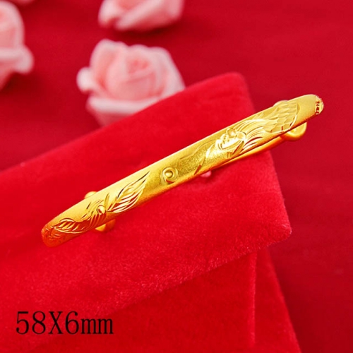 BC Wholesale 24K Gold Jewelry Women's Bangles Cheap Jewelry Alluvial Gold Jewelry Bangles NO.#CJ4BR002588