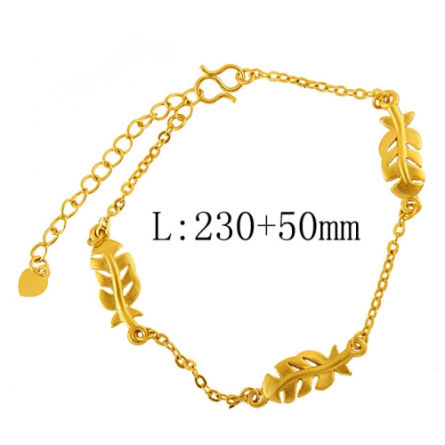 BC Wholesale 24K Gold Jewelry Women's Bracelets Cheap Jewelry Alluvial Gold Jewelry Bracelets NO.#CJ4BX222