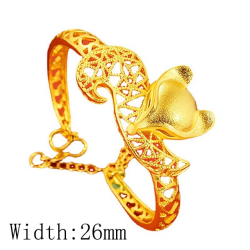 BC Wholesale 24K Gold Jewelry Women's Bangles Cheap Jewelry Alluvial Gold Jewelry Bangles NO.#CJ4BCY002588