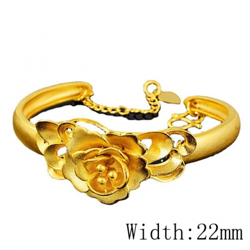 BC Wholesale 24K Gold Jewelry Women's Bangles Cheap Jewelry Alluvial Gold Jewelry Bangles NO.#CJ4BAN002588