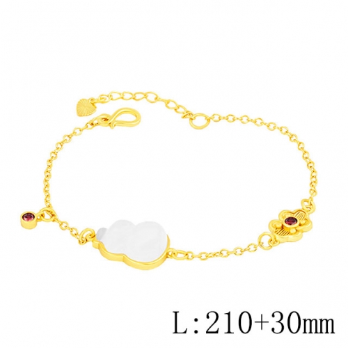BC Wholesale 24K Gold Jewelry Women's Bracelets Cheap Jewelry Alluvial Gold Jewelry Bracelets NO.#CJ4BAN222