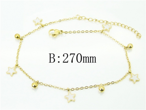 BC Wholesale Anklets Jewelry Stainless Steel 316L Anklets NO.#BC43B0152MW