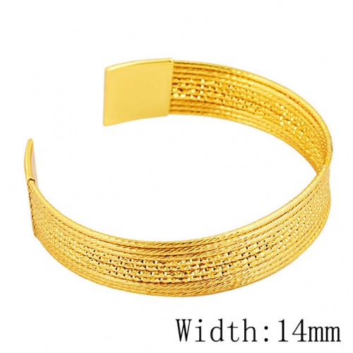BC Wholesale 24K Gold Jewelry Women's Bangles Cheap Jewelry Alluvial Gold Jewelry Bangles NO.#CJ4BM006