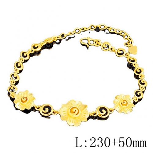 BC Wholesale 24K Gold Jewelry Women's Bracelets Cheap Jewelry Alluvial Gold Jewelry Bracelets NO.#CJ4BCR222