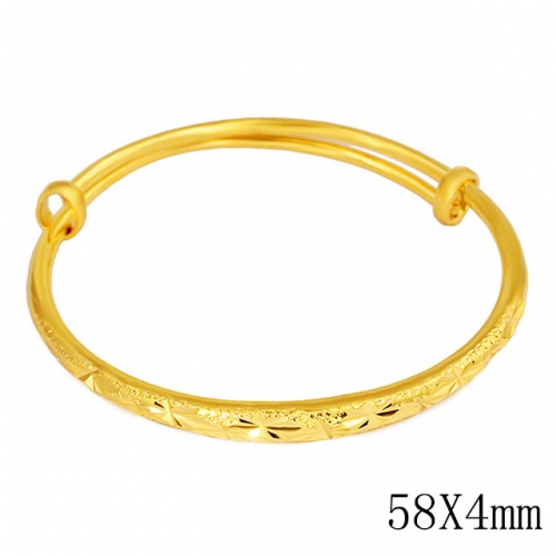 BC Wholesale 24K Gold Jewelry Women's Bangles Cheap Jewelry Alluvial Gold Jewelry Bangles NO.#CJ4BAP002588