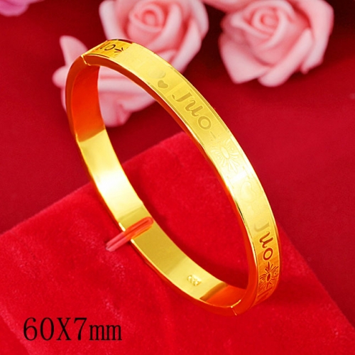 BC Wholesale 24K Gold Jewelry Women's Bangles Cheap Jewelry Alluvial Gold Jewelry Bangles NO.#CJ4BN85456513132