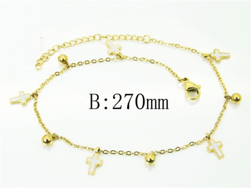 BC Wholesale Anklets Jewelry Stainless Steel 316L Anklets NO.#BC43B0141MA