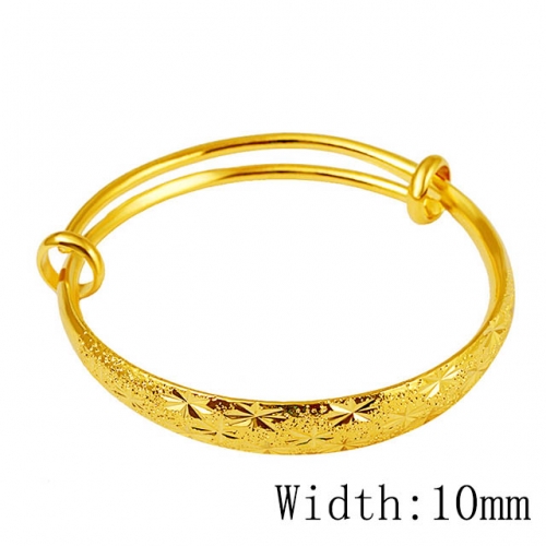 BC Wholesale 24K Gold Jewelry Women's Bangles Cheap Jewelry Alluvial Gold Jewelry Bangles NO.#CJ4BC002588
