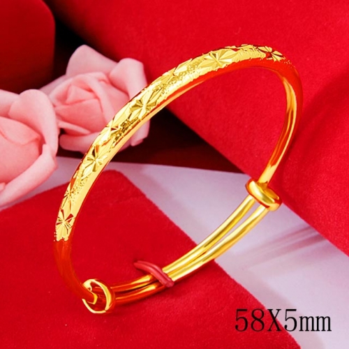 BC Wholesale 24K Gold Jewelry Women's Bangles Cheap Jewelry Alluvial Gold Jewelry Bangles NO.#CJ4BV85456513132