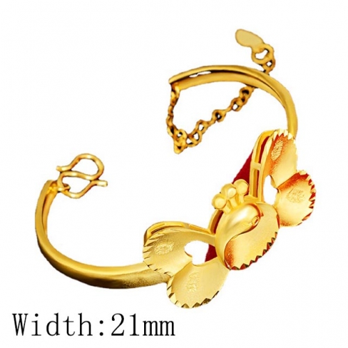 BC Wholesale 24K Gold Jewelry Women's Bangles Cheap Jewelry Alluvial Gold Jewelry Bangles NO.#CJ4BDJ002588