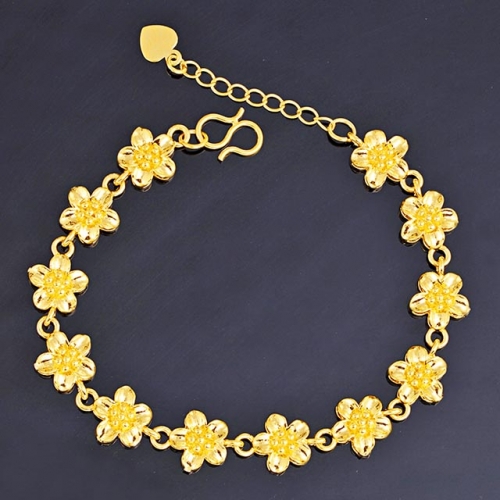 BC Wholesale 24K Gold Jewelry Women's Bracelets Cheap Jewelry Alluvial Gold Jewelry Bracelets NO.#CJ4BCW222