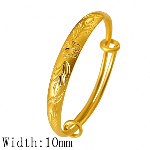 BC Wholesale 24K Gold Jewelry Women's Bangles Cheap Jewelry Alluvial Gold Jewelry Bangles NO.#CJ4B006
