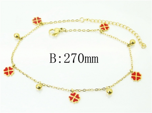 BC Wholesale Anklets Jewelry Stainless Steel 316L Anklets NO.#BC43B0155MD