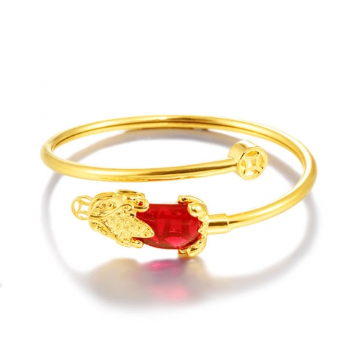 BC Wholesale 24K Gold Jewelry Women's Bangles Cheap Jewelry Alluvial Gold Jewelry Bangles NO.#CJ4BDP002588