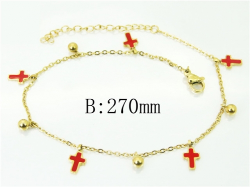 BC Wholesale Anklets Jewelry Stainless Steel 316L Anklets NO.#BC43B0140MQ