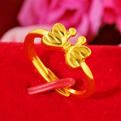 BC Wholesale 24K Gold Jewelry Women's Rings Cheap Jewelry Alluvial Gold Rings Jewelry Open Rings NO.#CJ4RV0012