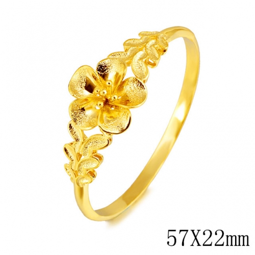 BC Wholesale 24K Gold Jewelry Women's Bangles Cheap Jewelry Alluvial Gold Jewelry Bangles NO.#CJ4BA0025881