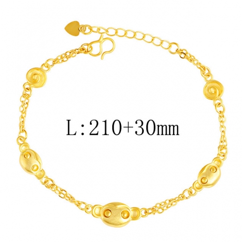 BC Wholesale 24K Gold Jewelry Women's Bracelets Cheap Jewelry Alluvial Gold Jewelry Bracelets NO.#CJ4BCL222