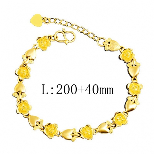 BC Wholesale 24K Gold Jewelry Women's Bracelets Cheap Jewelry Alluvial Gold Jewelry Bracelets NO.#CJ4BT222