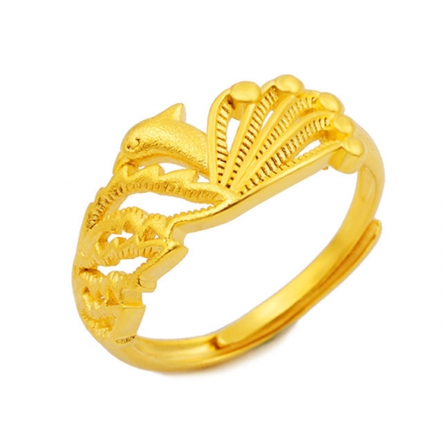 BC Wholesale 24K Gold Jewelry Women's Rings Cheap Jewelry Alluvial Gold Rings Jewelry Open Rings NO.#CJ4RYU025158