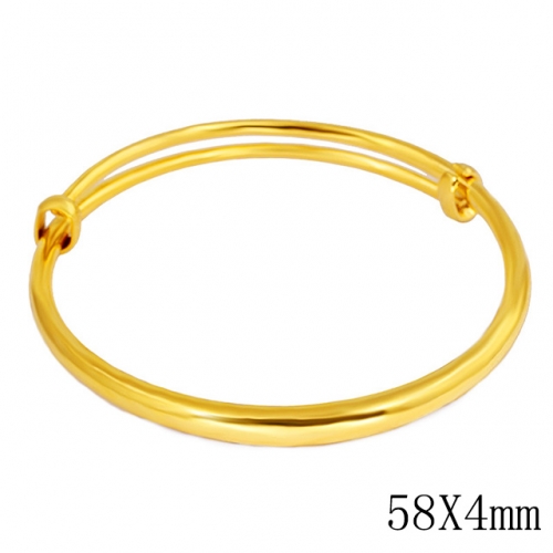 BC Wholesale 24K Gold Jewelry Women's Bangles Cheap Jewelry Alluvial Gold Jewelry Bangles NO.#CJ4BDH002588