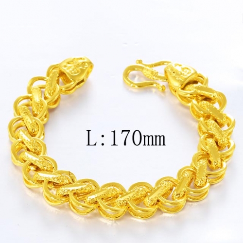 BC Wholesale 24K Gold Jewelry Women's Bracelets Cheap Jewelry Alluvial Gold Jewelry Bracelets NO.#CJ4B005