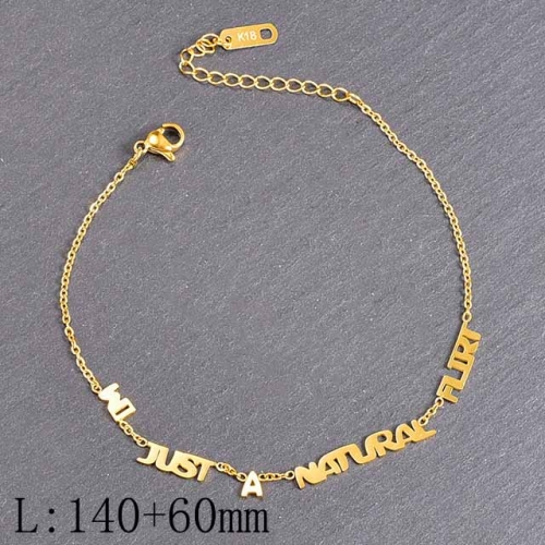 BC Wholesale Anklets Jewelry Stainless Steel 316L Anklets NO.#SJ63A05