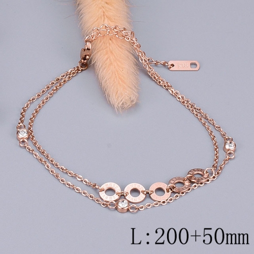 BC Wholesale Anklets Jewelry Stainless Steel 316L Anklets NO.#SJ63AB02