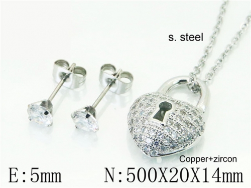 BC Wholesale Fashion Jewelry Sets Stainless Steel 316L Jewelry Sets NO.#BC54S0598OW