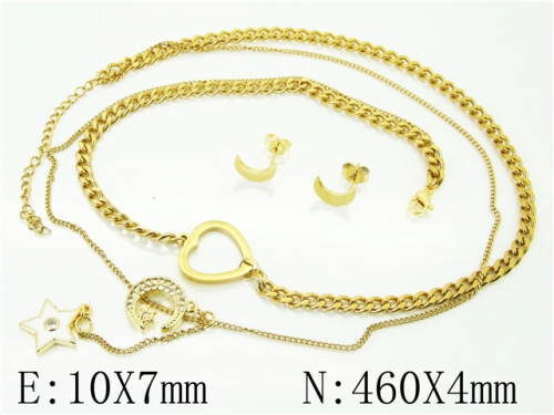 BC Wholesale Fashion Jewelry Sets Stainless Steel 316L Jewelry Sets NO.#BC12S1287HJW
