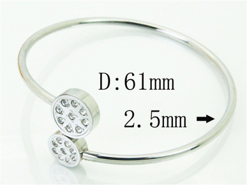 BC Wholesale Bangles Jewelry Stainless Steel 316L Bracelet NO.#BC58B0602PW